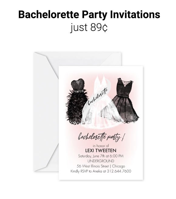 79¢ Bachelorette Party Invites