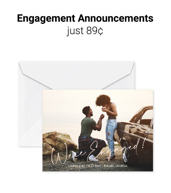 79¢ Engagement Announcements