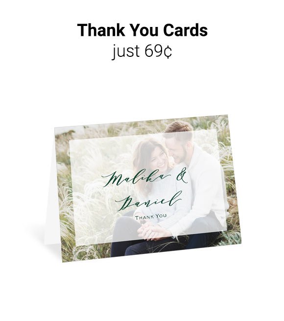 59¢ Thank You Cards