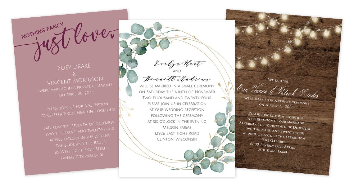 How to Word Your Reception-only Invitations