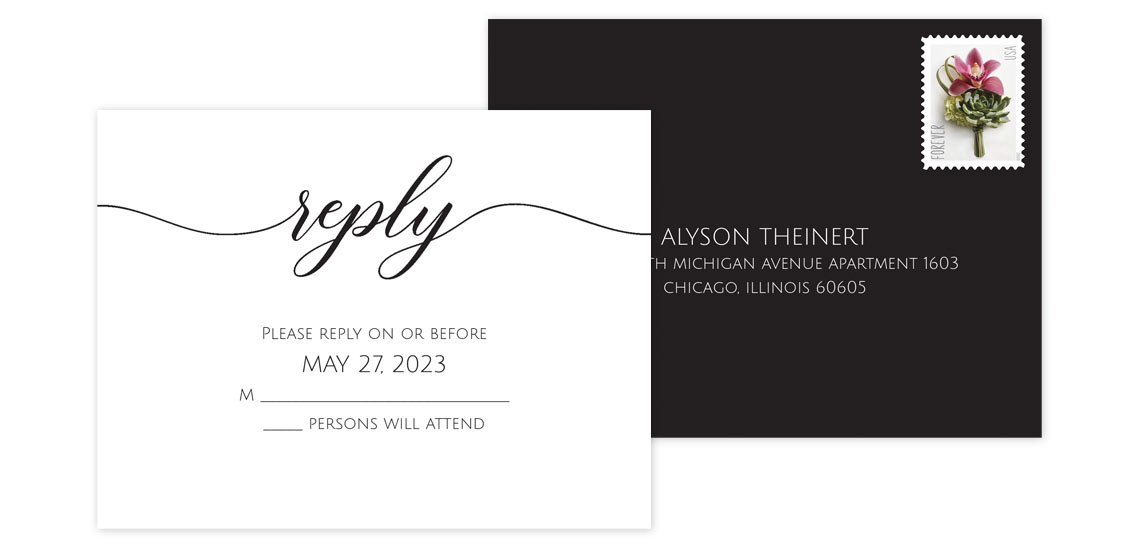 Rsvp wording on sale