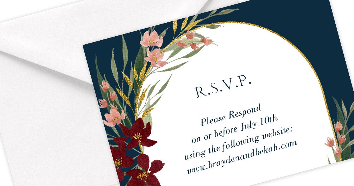 Online Wedding RSVP Etiquette and Examples