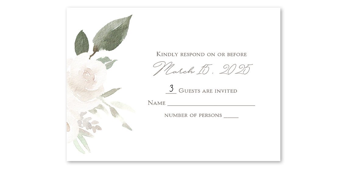 How to Fill Out a Wedding RSVP