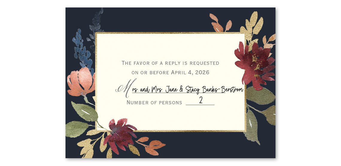 How to Fill Out a Wedding RSVP