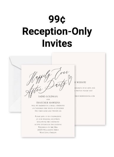 Reception Only Invitations